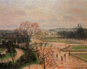 卡米耶 毕沙罗 : The Tuileries Gardens, Rainy Weather